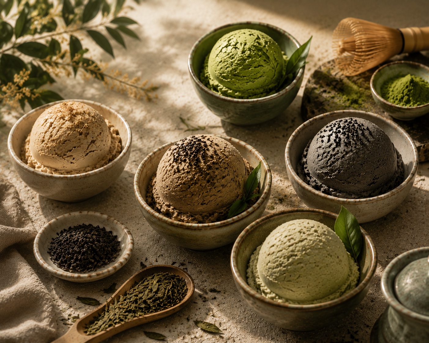 抹茶与东方茶系列意式冰淇淋